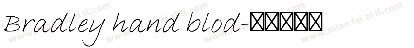 Bradley hand blod字体转换